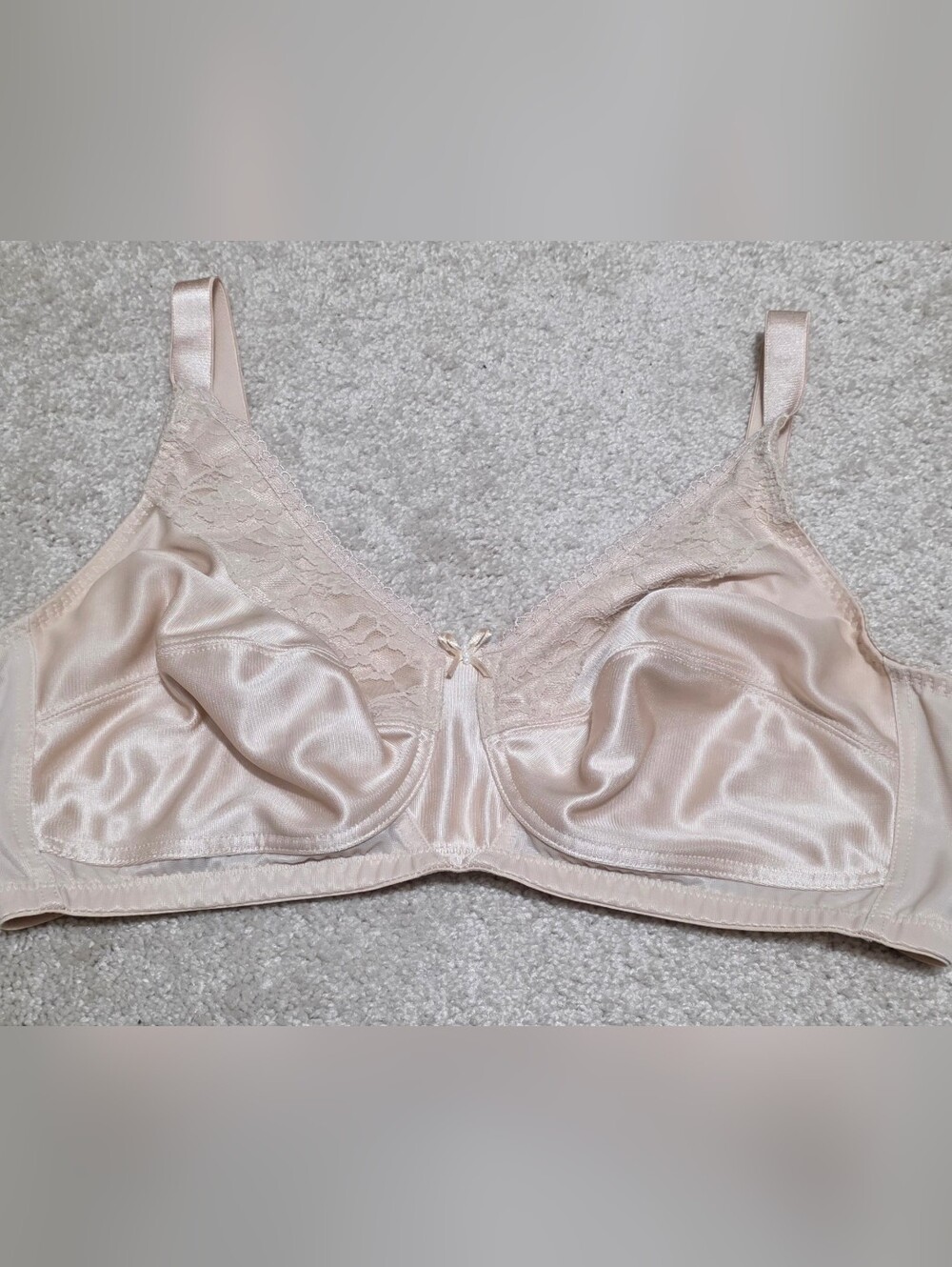 ​Amoena Nancy SB Mastectomy Bra Size 40B Beige Lace Soft Cup Support
